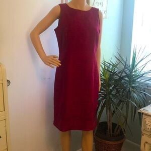 Madison Studio 100% Linen Sleeveless Maroon Dress Size 8